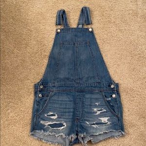 American Eagle Overall Jeans Shorts
